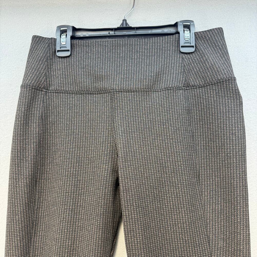 Athleta Delancey Houndstooth Tight Women's M Brown Black Business Casual EUC - Picture 3 of 15